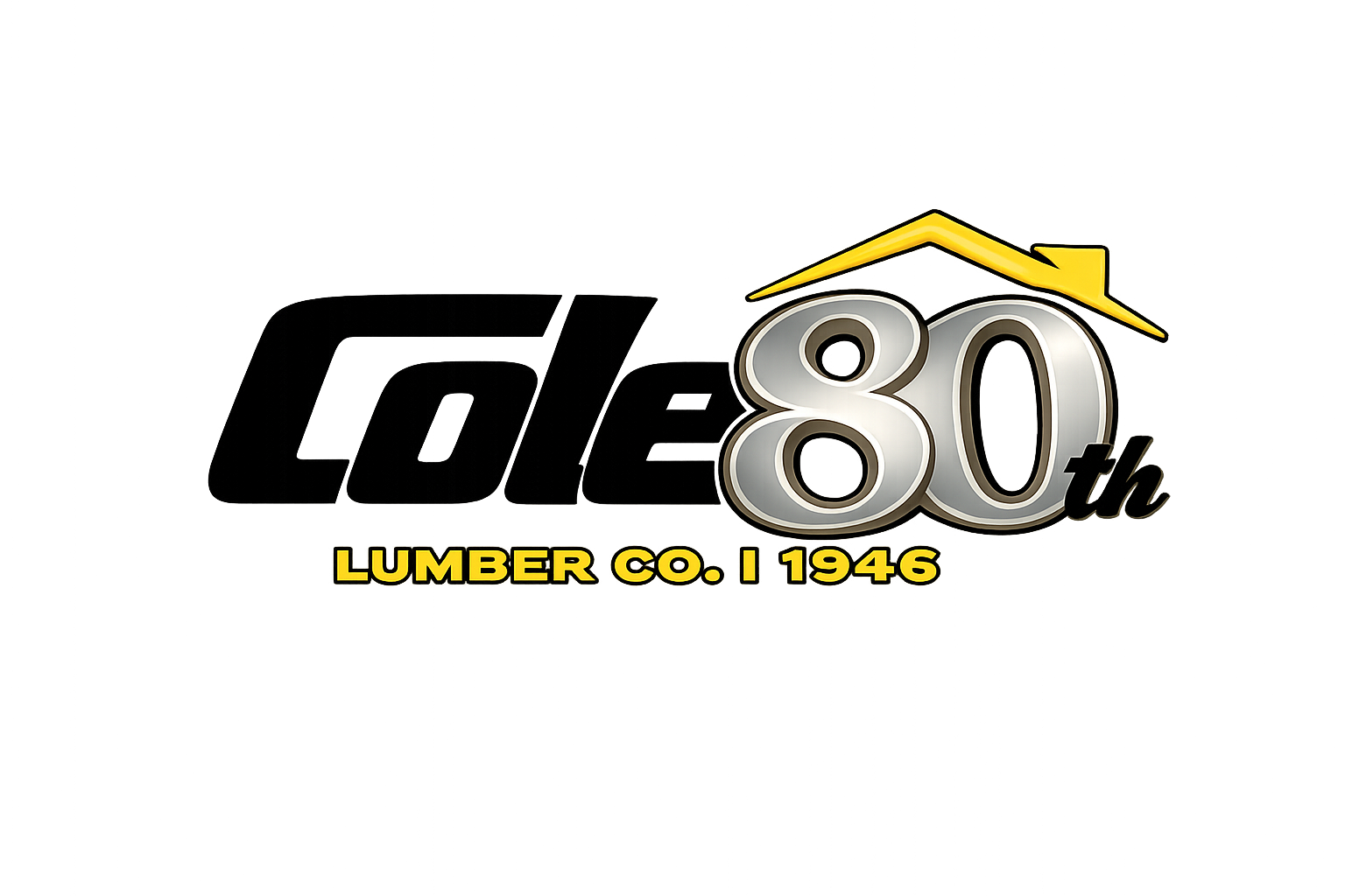 Cole Lumber 80th anniversary logo, established 1946